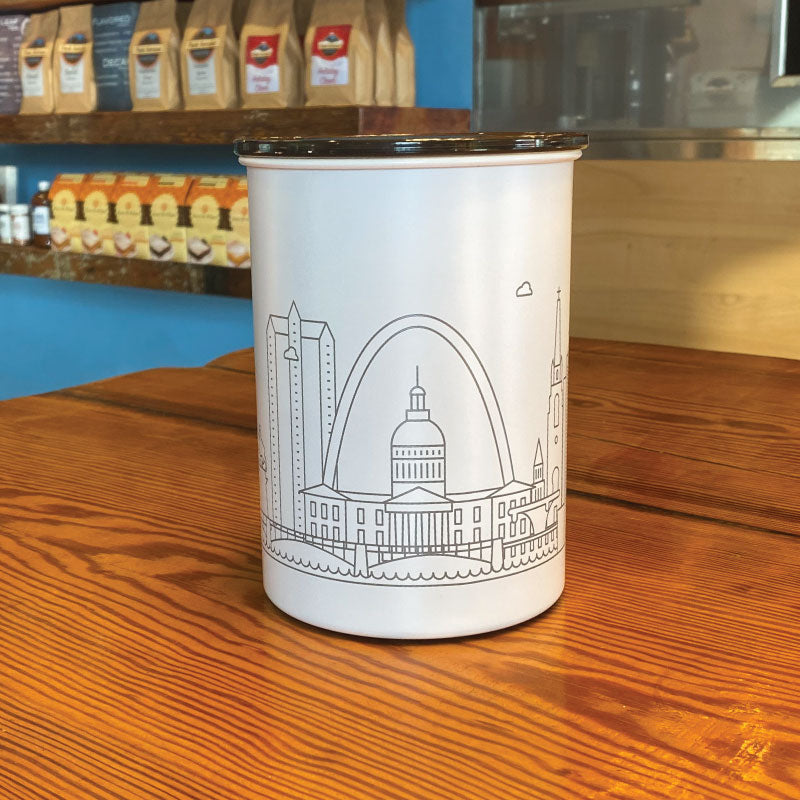 Airscape Coffee Canister - White - Park Avenue Coffee