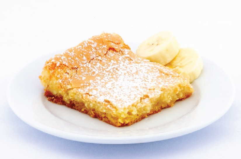Banana Gooey Butter Cake - Park Avenue Coffee