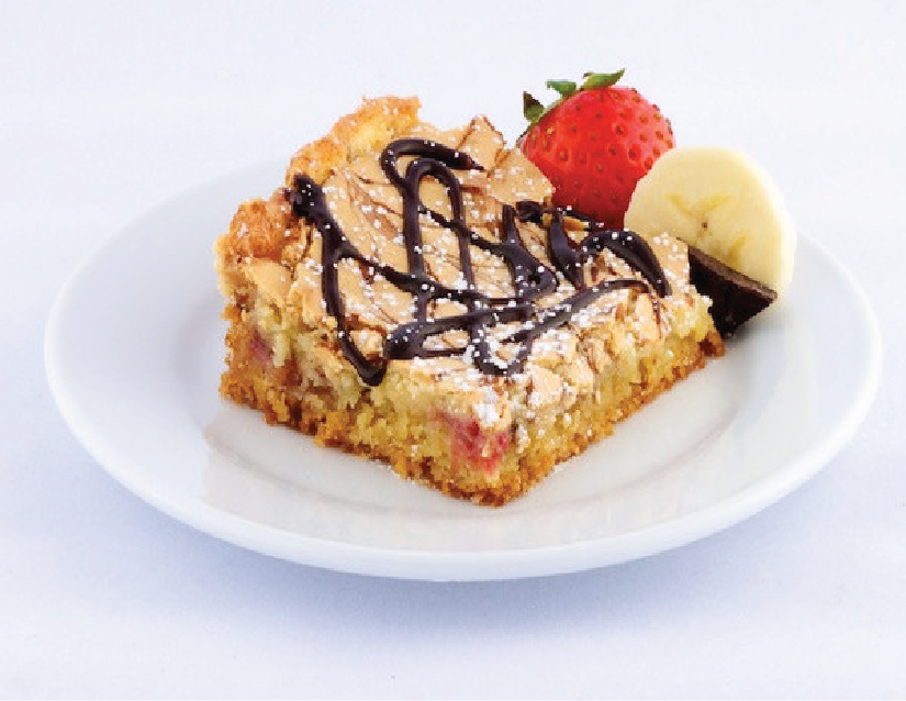 Banana Split Gooey Butter Cake - Park Avenue Coffee