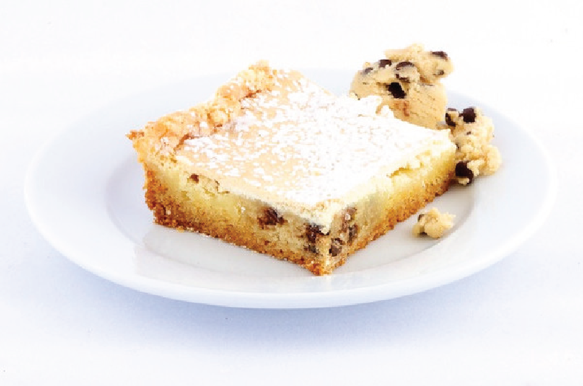 Chocolate Chip Gooey Butter Cake - Park Avenue Coffee