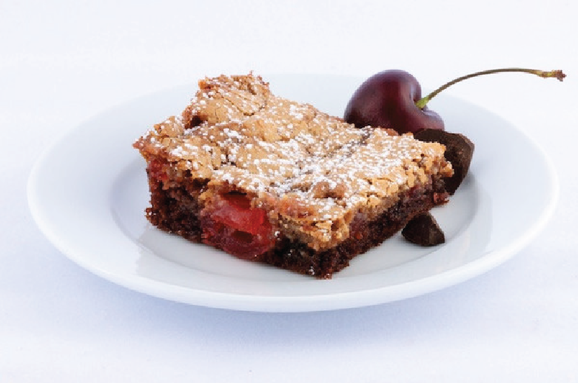 Chocolate Covered Cherry Gooey Butter Cake - Park Avenue Coffee