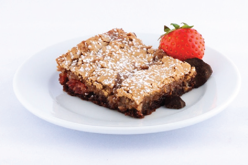 Chocolate Covered Strawberry Gooey Butter Cake - Park Avenue Coffee