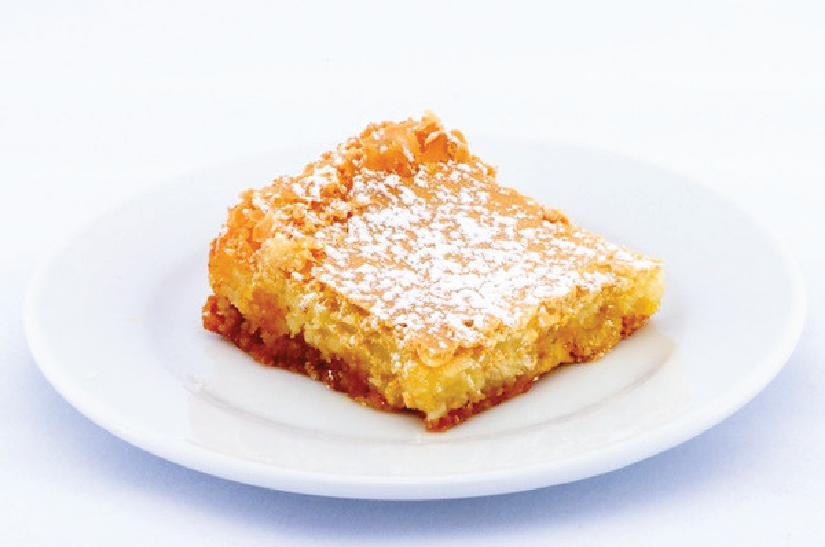 Amaretto Gooey Butter Cake - Park Avenue Coffee