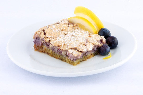 Lemon Blueberry Gooey Butter Cake - Park Avenue Coffee