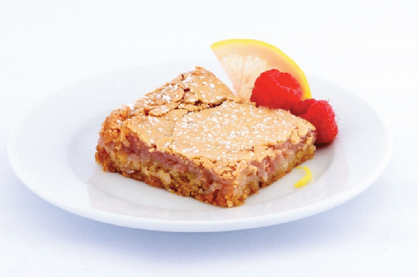 Lemon Raspberry Gooey Butter Cake - Park Avenue Coffee