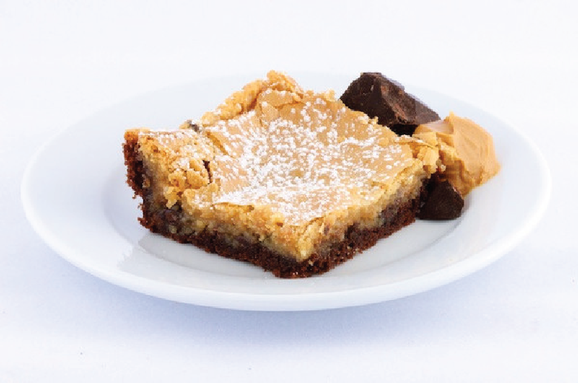 Peanut Butter and Chocolate Gooey Butter Cake - Park Avenue Coffee