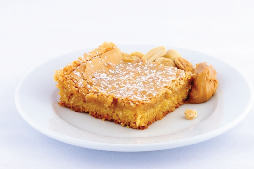 Peanut-Peanut Butter Gooey Butter Cake - Park Avenue Coffee