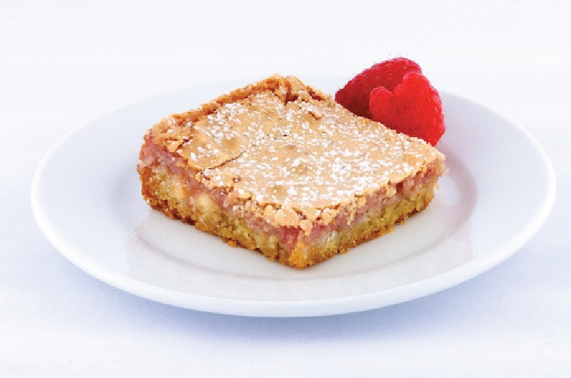 Raspberry Gooey Butter Cake - Park Avenue Coffee