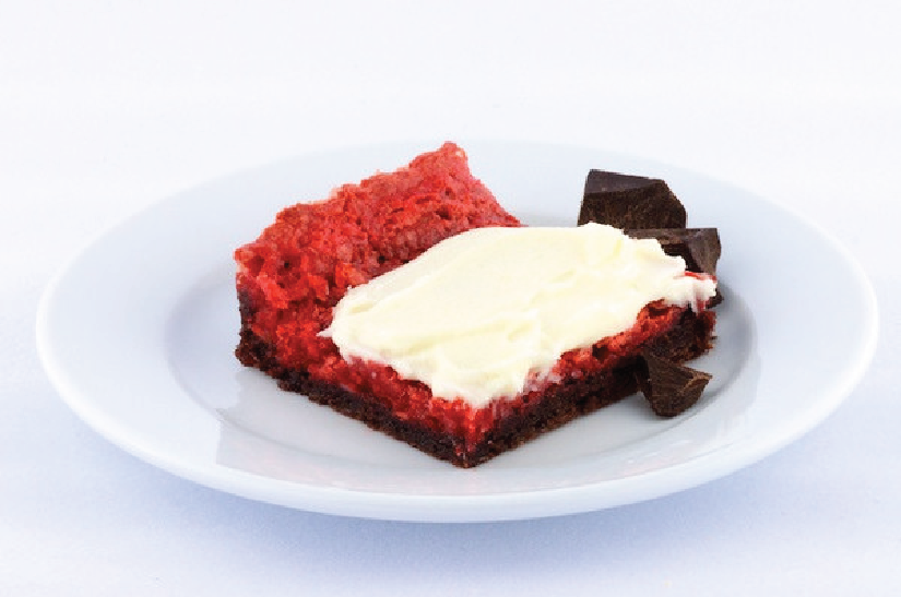 Red Velvet Gooey Butter Cake - Park Avenue Coffee