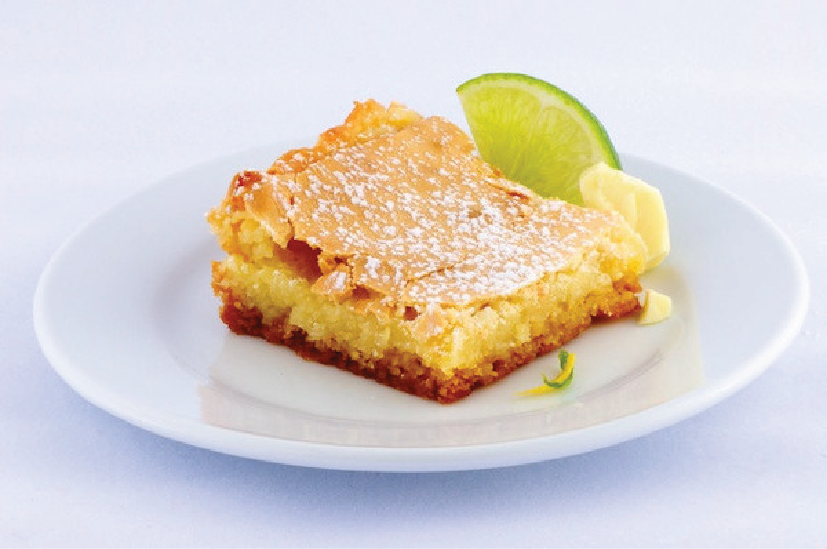 White Chocolate Key Lime Gooey Butter Cake - Park Avenue Coffee